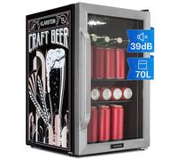 Beersafe 70 Craft Beer Edition refrigerator 70 litres 3 shelves panorama glass door stainless steel
