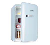 Klarstein Audrey Mini - Small Fridge, Compact mini bar, Free-Standing, Compression Cooling, Capacity, Cooling: 0-10 °C, mini Fridge with 70 Litre Capacity, Blue