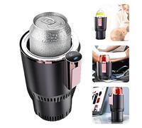 Mini Fridge Car Cup Warmer,Car Cup Cooler Car Cup Fridge Cup Holder Electric Cooling Heater Coffee Warmer For Beverage Cans Coffee (Color : Purple, Size : 105x95x165mm)