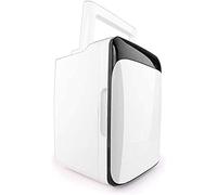 Mini Fridge Electric 12V/240V For Car And Home 10L Portable Fridge Cool And Warm Car Refrigerator With For Traveling And Camping A++ (Black and White 25 * 23 * 35.5)