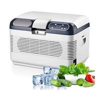 Mini Fridge Electric Cool Box 12/24V Car Refrigerator 70W Portable Travel Cooler Box 12L Camping Car Cooling and Warming Functions for Campervan Travel Picnic Truck