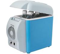 Mini Fridge Electric Cooler And Warmer For Office, College Dorm Room, Bedroom & Apartment, Small Compressor Refrigerator 7.5L With Cup Holder Car Refrigerator Automatic Locking Handle Portabl