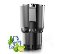 Mini Fridge Home & Car Cup Cooler Warmer Quick Electric Cooling Cup -3℃~65℃ Heat And Cold Insulation Drink Cooler Cup Coffee Warmer For Office/Road Trip (Color : Black, Size : 105x95x165mm)