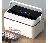 Mini Fridge Insulin cooler, medicine fridge, portable car refrigeration case, diabetes medication cooler, large capacity, Intelligent Temperature Control 0-18°C, alarm system,doublebattery