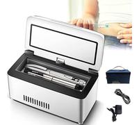 Mini Fridge Insulin Cooler Refrigerator Refrigerator LED Display 2-8℃ Medicine Cooler Travelling Case 8-10 Hours Rechargeable Battery Mini Medicine Cooler (Color : 1 Battery)