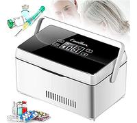 Mini Fridge Insulin Refrigerated Box, Portable Fridge, Home Mini Medicine Refrigerator with LED Display Car Small Refrigerator, Suitable for Insulin, Interferon, Eye Drops Storage,Battery*1