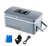 Mini Fridge Mini Drug Refrigerator USB Medicine Portable Insulin Cooler Case Keeping Cooling 2-8℃ with Handle, Alarm System & LED Display for Car, Home, Travel