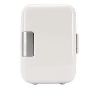 Mini Fridge Mini Refrigerator 4L/AC/DC12V Portable Car Refrigerator Heating And Cooling Box Bedroom Office Dormitor (Color : White, Size : 12v110-220v)