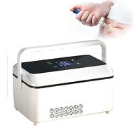 Mini Fridge Portable medicine refrigeration case, insulin cooler, intelligent with large refrigeration space for medical cooler bag for travel,quadbattery