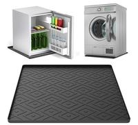 Mini Fridge Silicone Mat, 50x50cm Under Refrigerator Floor Protector Mat, Washing Machine Freezer Drip Tray, Silicone Pad Drip Pan Refrigerator, Prevents Appliance Leakage Dishwasher Safe
