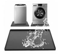 Mini Fridge Silicone Mat, Silicone Floor Protector Mat 60x60cm Non-Slip Thick Under Washer Drip Mats Prevent Water Leakage and Floor Damage