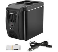Mini Fridge Small refrigerator 12V Refrigerator Freezer Heater 6L Mini Car Freezer Cooler & Warmer, Electric Fridge Portable Icebox
