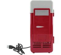 Mini Fridge Small refrigerator 194 * 90 * 90mm Energy Saving And Eco-Friendly 5V 10W USB Car Portable Fridge (Color : Red)