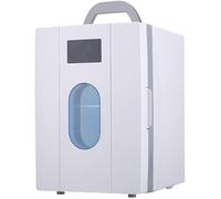 Mini Fridge Small refrigerator Mini Car Fridge 10 Litre Thermoelectric Cooler, Portable White Heated Box For Cars, Trucks And Sockets