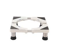 Mini Fridge Stand, Adjustable Refrigerator Base with 4 Strong Feet Length/width 16.5-26.8in Height 5.1-6.3in Load 150kg Multifunction Movable Wash Machine Stand Base With Vibration Mat