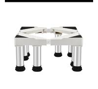 Mini Fridge Stand, Adjustable Refrigerator Base with 8 Strong Feet Length 19.7-29.5in width 16.5-25.5in Height 11.4-12.6in Load 400kg Multifunction Movable Wash Machine Stand Base With Vibration Mat