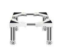 Mini Fridge Stand with 4 Strong Feet Adjustable Refrigerator Stand Height 29-32cm Multi-functional Washing Machine Base for Small Appliance Width adjustable 45-65cm White