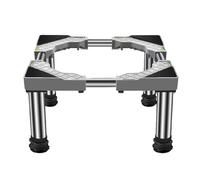 Mini Fridge Stand with 4 Strong Feet Universal Refrigerator and Dishwasher Adjustable Stand Adjustable length and width 45-65cm Multi-functional Air,Height:24-27cm Gray