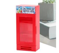 Mini Fridge Toy - Cola Display Case, Vending Machine Figure, Table Decoration for Children's Room, Craft Fun, Leisure Idea, Gift for Boys, Girls, Camping, Teaching, Indoor