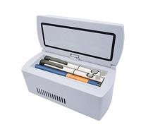 Mini Fridges Insulin Car Refrigerator Medicine Cold Box Insulin Cooler Travel Case Carry-on Portable Mini Small Refrigeration Intelligent Constant Temperature Charging For Car, Travel(No battery)