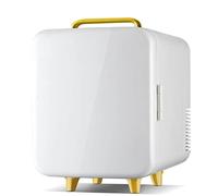 Mini Frigorifero, Frigorifero Termoelettrico Portatile AC Da 8 Litri Per Camera Da Letto, Auto, Viaggi A Casa, Mini Frigorifero Per La Cura Della Pelle, Cibo, Medicina,White (Color : White)