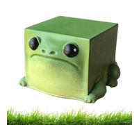 Mini Frog Decoration - 5.8x4x4cm Resin Animal Cute Green Desktop Sculpture Garden Microfigures Display Piece | Outdoor Patio, Lawn Rack, Table,