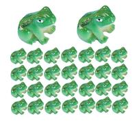Mini Frogs 30pcs Miniature Frogs Moss Landscape Ornaments Green Mini Resin Frogs Fairy Garden Animals Figurines for Diy Crafts Car Dashboard Desktop Decorative Ornament Miniature Frogs Little Frogs