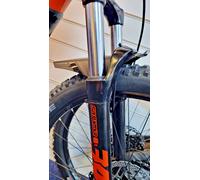 MINI FRONT MUDGUARD BLACK EASY MOUNTING WITHOUT TOOLS Race One Alpguard Mudguard