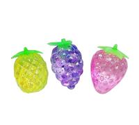 Mini Fruit Squishy Squeeze Fidget, Transparent Maltose Squeeze Sensory Stress Relief, Hand Exercise Help Focus for Adults Relaxation Home Work Study Travel, Random Style.