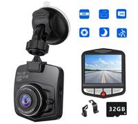 Mini Full Hd Dash Cam Car Video Recorder Dvr Camera With 32 Gb Card