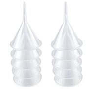 Mini Funnel 10 Pcs Kitchen Use Funnels Small Narrow Neck Funnel Plastic Funnel Urn Filling Tool for Lab Bottle,Sand Painting,Perfume,Spice,Powder,Essential Oil,Kitchen Food Grade Plastic,Water Bottle