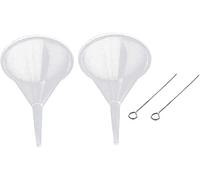 Mini Funnel & Metal Stick Small Clear Plastic Funnel Cremation Urn Filling Kit for Bottle Filling Perfumes Essential Oils Jewellery Ashes Practical