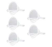 Mini Funnel, Plastic Funnel Clear Mini Funnels Filling Essential Oil Tool Crafts Supplies 5PCS for Home