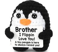 Mini Funny Gifts for Brother from Sister Brother - Handmade Crochet Penguin