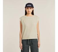 Mini G-Script Logo Overdyed Top - Beige - Women L