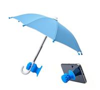 Mini Gadget Shade - Cell Phone Umbrella Sun Shade, UV Protection Device, Portable WaterResistant Covers, Adjustable Suction Cup Holder | Handy Shield for Tablet Car Chair Beach Bicycles Hiking Outdoor