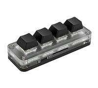 Mini Gaming Keypad Mechanical Keyboard Type C Interface RGB Light for Music Media Acrylic