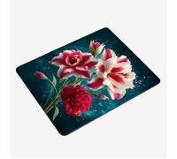 Mini Gaming Mouse Pad 20x15cm, Colorful Mouse Mat Plant Desk Mat, Soft Smooth Waterproof Surface, Anti-Slip Rubber Base Mousepad, Stitched Edges Desk Pad, Portable Office PC Accessories S0-1078