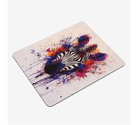Mini Gaming Mouse Pad 24x20cm, Animal Mouse Mat Zebra Desk Mat, Soft Smooth Waterproof Surface, Anti-Slip Rubber Base Mousepad, Stitched Edges Desk Pad, Portable Office PC Accessories Gifts S0-1346