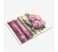 Mini Gaming Mouse Pad 24x20cm, Purple Mouse Mat Book Desk Mat, Soft Smooth Waterproof Surface, Anti-Slip Rubber Base Mousepad, Stitched Edges Desk Pad, Portable Office PC Accessories Gifts S0-1218