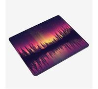Mini Gaming Mouse Pad 29x24cm, Purple Mouse Mat Book Desk Mat, Soft Smooth Waterproof Surface, Anti-Slip Rubber Base Mousepad, Stitched Edges Desk Pad, Portable Office PC Accessories Gifts S0-392