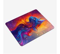 Mini Gaming Mouse Pad 30x25cm, Abstract Mouse Mat Cat Desk Mat, Soft Smooth Waterproof Surface, Anti-Slip Rubber Base Mousepad, Stitched Edges Desk Pad, Portable Office PC Accessories Gifts S0-1024