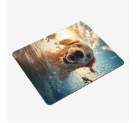 Mini Gaming Mouse Pad 30x25cm, Animal Mouse Mat Dog Desk Mat, Soft Smooth Waterproof Surface, Anti-Slip Rubber Base Mousepad, Stitched Edges Desk Pad, Portable Office PC Accessories Gifts S0-1378