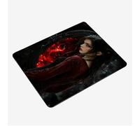 Mini Gaming Mouse Pad 30x25cm, Black Mouse Mat Girl Desk Mat, Soft Smooth Waterproof Surface, Anti-Slip Rubber Base Mousepad, Stitched Edges Desk Pad, Portable Office PC Accessories Gifts S0-1454