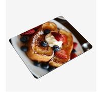 Mini Gaming Mouse Pad 30x25cm, Bread Mouse Mat Food Desk Mat, Soft Smooth Waterproof Surface, Anti-Slip Rubber Base Mousepad, Stitched Edges Desk Pad, Portable Office PC Accessories Gifts S0-1388