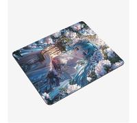 Mini Gaming Mouse Pad 30x25cm, Cartoon Mouse Mat Girl Desk Mat, Soft Smooth Waterproof Surface, Anti-Slip Rubber Base Mousepad, Stitched Edges Desk Pad, Portable Office PC Accessories Gifts S0-1126