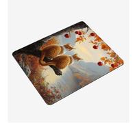 Mini Gaming Mouse Pad 30x25cm, Landscape Mouse Mat Cat Desk Mat, Soft Smooth Waterproof Surface, Anti-Slip Rubber Base Mousepad, Stitched Edges Desk Pad, Portable Office PC Accessories Gifts S0-1436