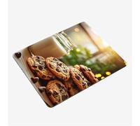 Mini Gaming Mouse Pad 30x25cm, Milk Mouse Mat Biscuit Desk Mat, Soft Smooth Waterproof Surface, Anti-Slip Rubber Base Mousepad, Stitched Edges Desk Pad, Portable Office PC Accessories Gifts S0-1372