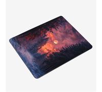 Mini Gaming Mouse Pad 30x25cm, Moon Mouse Mat Tree Desk Mat, Soft Smooth Waterproof Surface, Anti-Slip Rubber Base Mousepad, Stitched Edges Desk Pad, Portable Office PC Accessories Men Gifts S0-1140