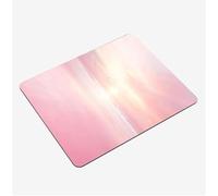 Mini Gaming Mouse Pad 30x25cm, Pink Mouse Mat Simple Desk Mat, Soft Smooth Waterproof Surface, Anti-Slip Rubber Base Mousepad, Stitched Edges Desk Pad, Portable Office PC Accessories Gifts S0-1416
